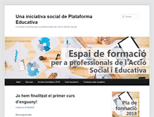 Tablet Screenshot of formacioforgen.gentis.org